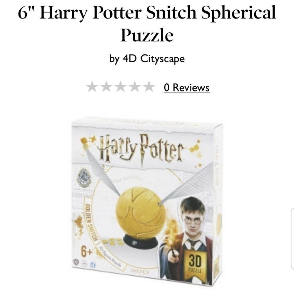 HARRY POTTER 3D Snitch Spherical Puzzle